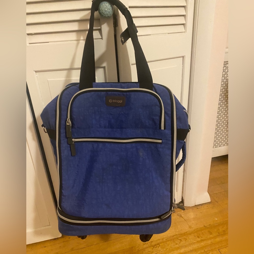 Biaggi Zip Sack Under Seat Rolling Carry On Suitcase